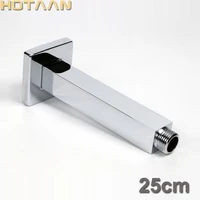 wall mounted ceiling mounted shower arm brass material chromed bathroom shower accessories 25cm size free shipping