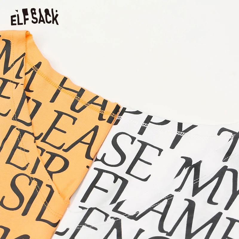 Женские винтажные хлопковые футболки ELF SACK белые повседневные женские топы с