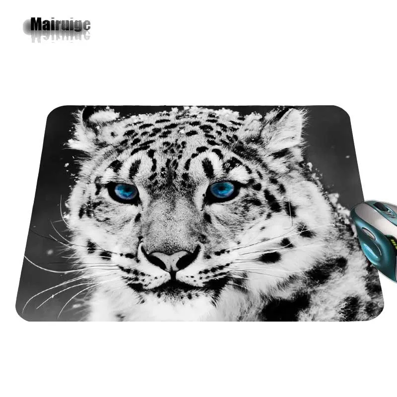 Резиновый коврик для мыши с изображением белого тигра 18*22 и 25*29 см|gaming mouse pad|mouse