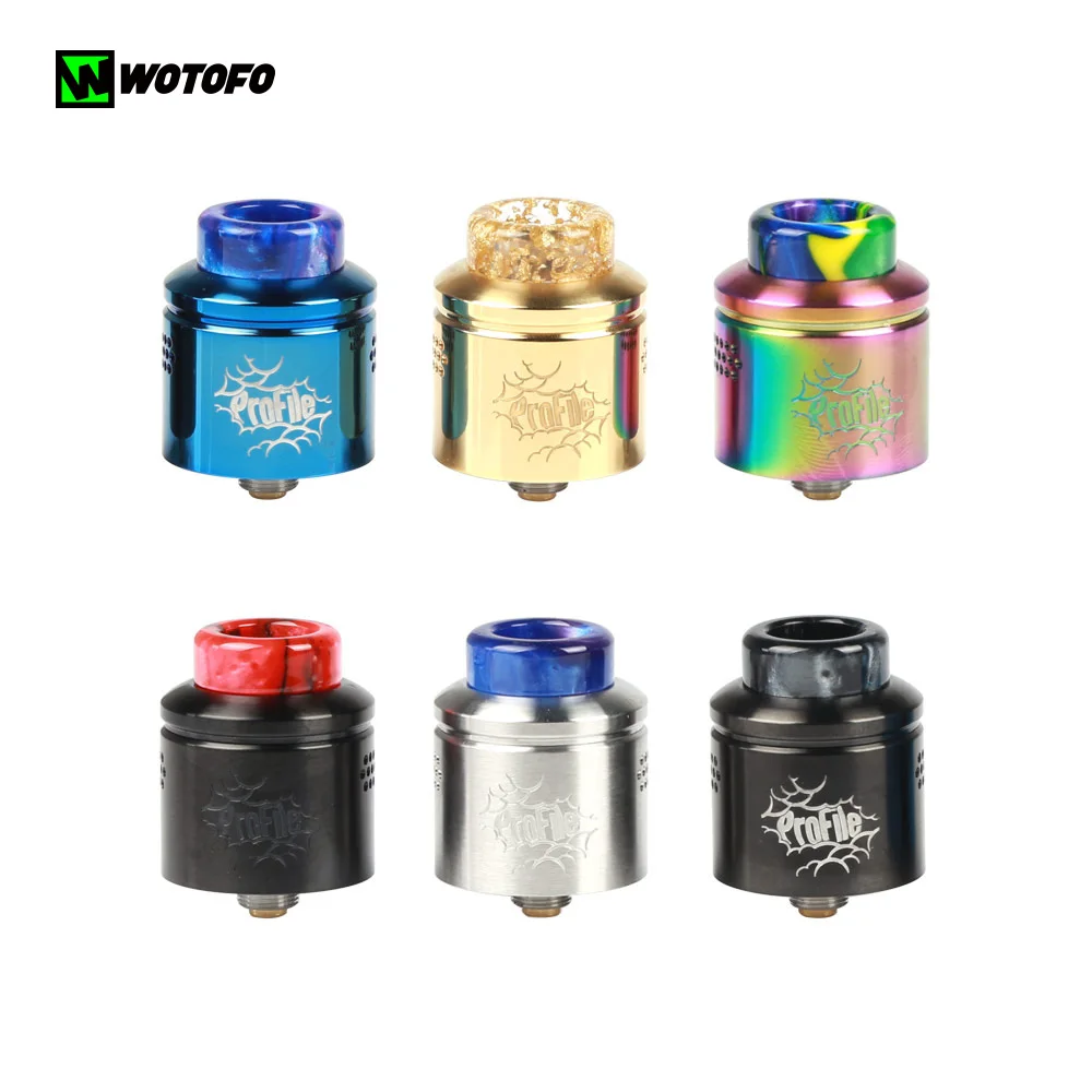 Оригинальный атомайзер Wotofo Profile RDA с профилем из хлопка испаритель для