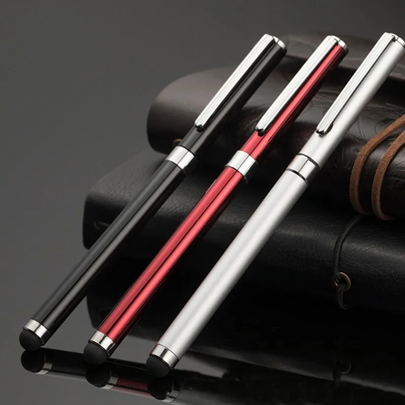 

High Quality Luxury Stylus Metal Pen 0.7mm Ballpoint Pen Touchscreen Pen Writing Gift Office School Stationery Supplies 03658