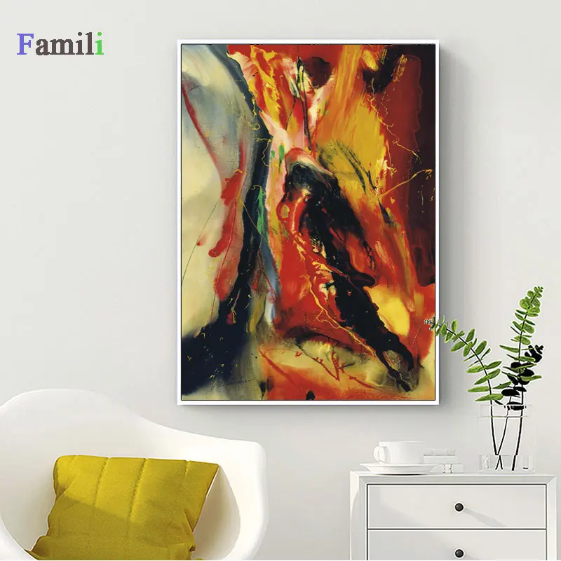 Скандинавская Картина на холсте современное искусство стен планшетов холст