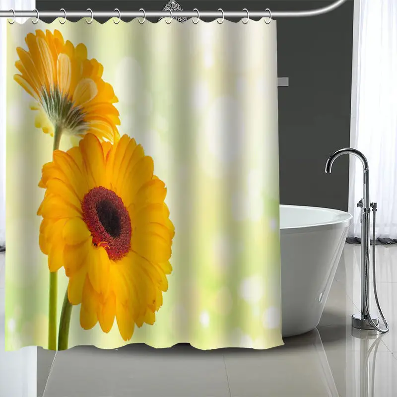 Новые пользовательские занавески из полиэстера водонепроницаемая душевая