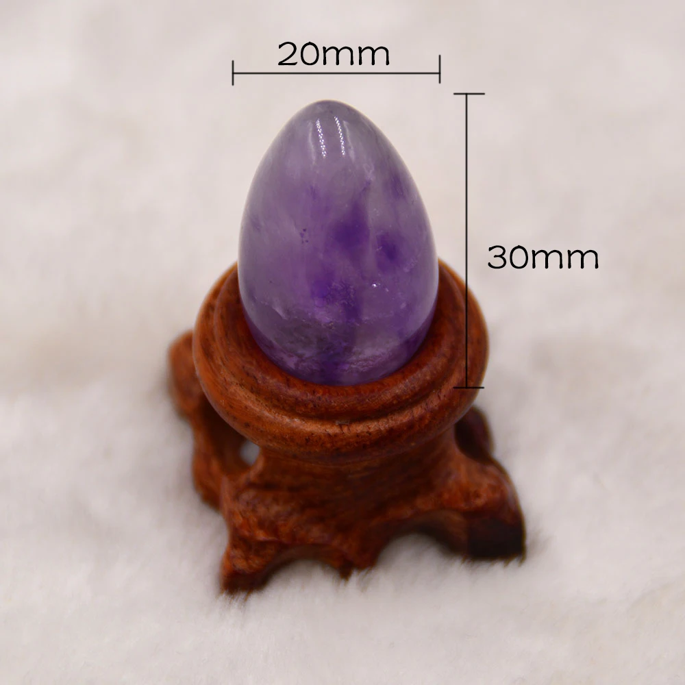 Natural Amethyst Yoni Egg massage stone Pelvic Kegel Exercise Jade Egg Tightening Vaginal Muscle crystal ball for woman