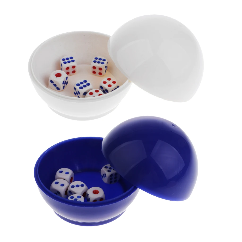 Bar KTV Pub Dice Guessing Game Set Globular Cup Shaker with 6pc Digital | Спорт и развлечения