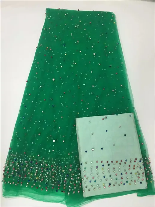 Высококачественная африканская кружевная ткань 2017 новейшая гипюровая зеленого