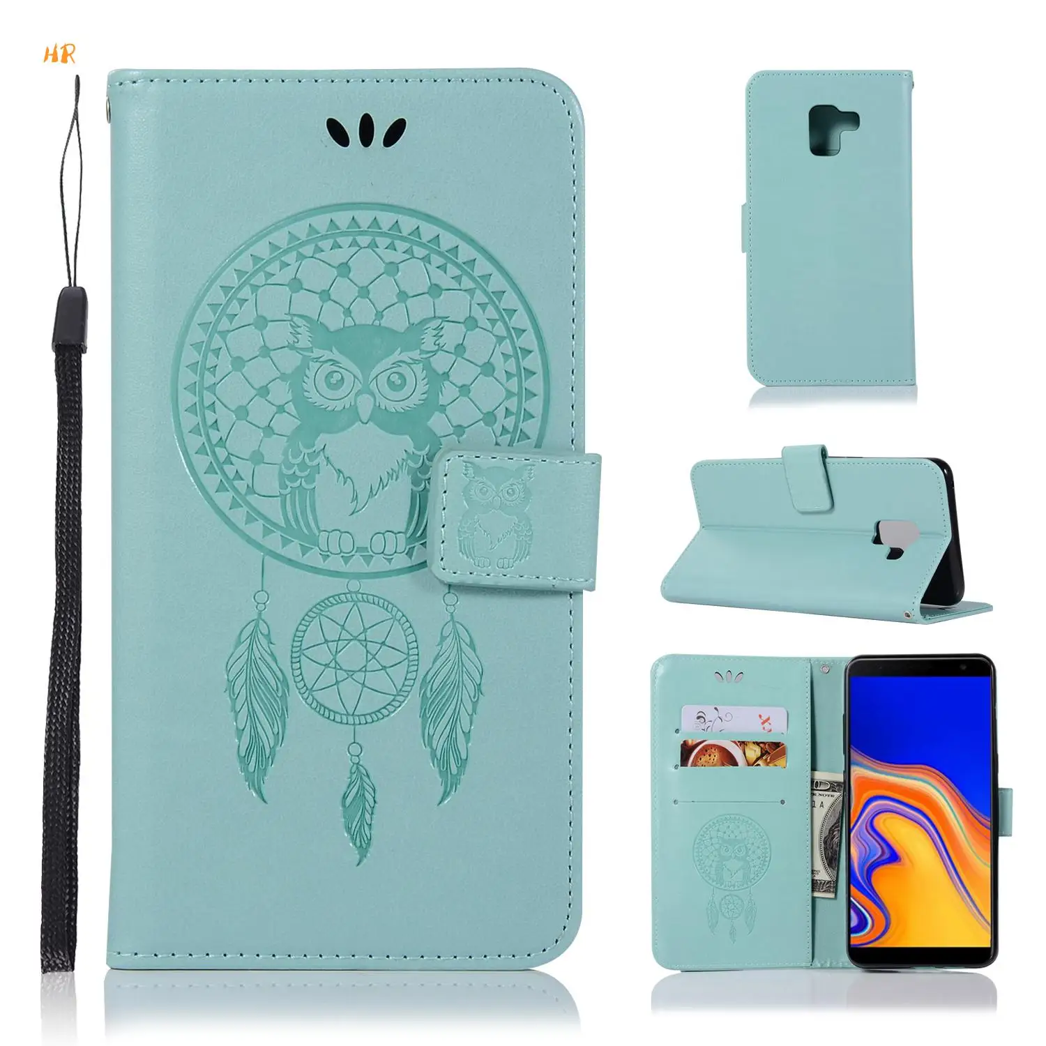 Phone Case For Samsung Galaxy J4 Prime /J4 PLUS/J4+ Cases Holder Flip Wallet Cover for Samsun J6 /J6 PLus | Мобильные телефоны и