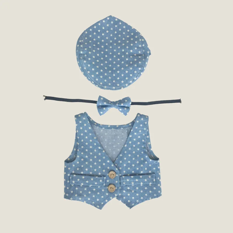 Новое поступление одежда для маленьких мальчиков жилет + шляпа Tieback комплект