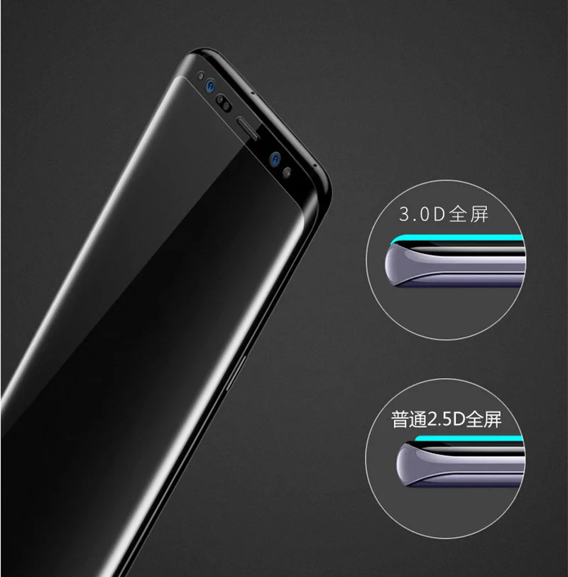 Полное покрытие Защитная пленка закаленное Стекло для Samsung Galaxy S6 S7 край S8 S9 плюс A5