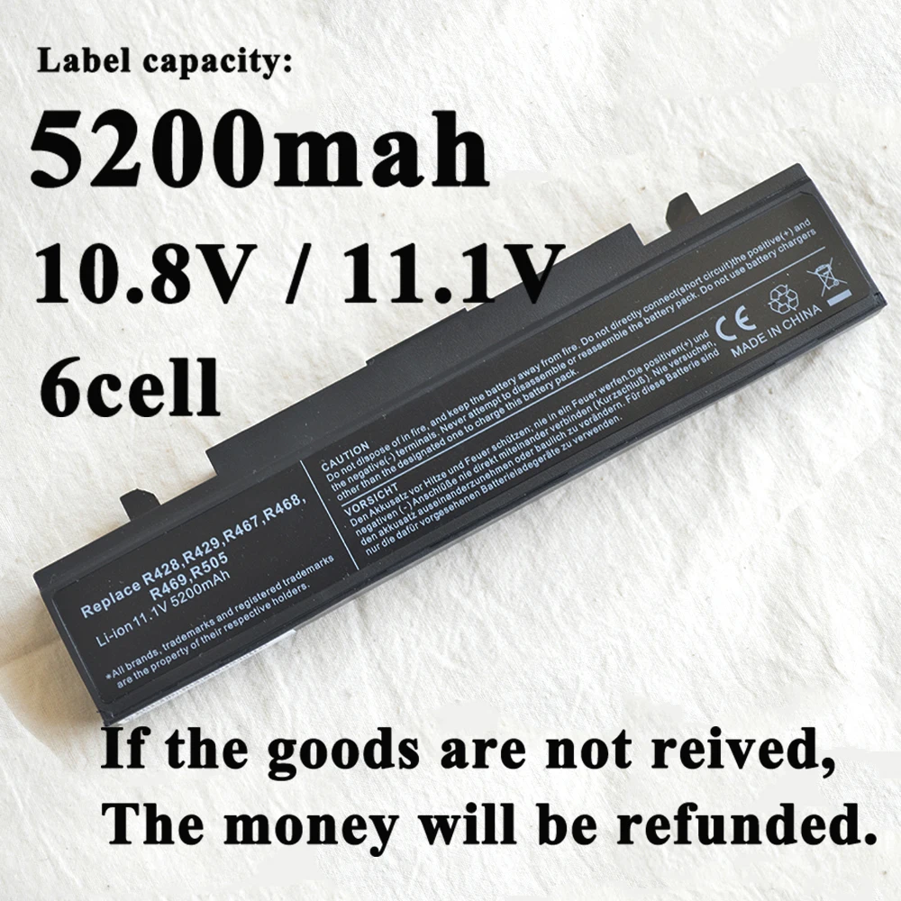 Аккумулятор на 6 ячеек для Samsung NP350E5C NP300V5A NP350V5C NP300E5C NP350E7C E257 E352 NP RV511 RV711 RV709 RV515 Q320 NT