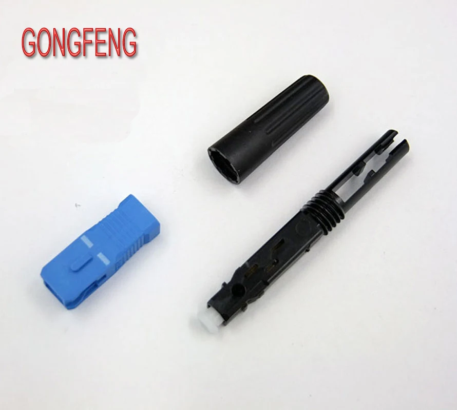 GONGFENG 100 шт. Новинка FTTH SC волоконно оптический Быстрый Соединитель сетевой уровень