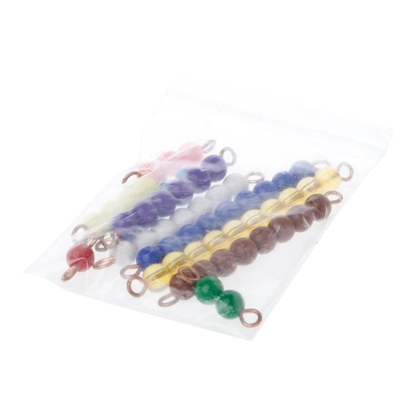 Монтессори Math Material Bead Stair Toy Дети раннего дошкольного обучения игрушки Прямая