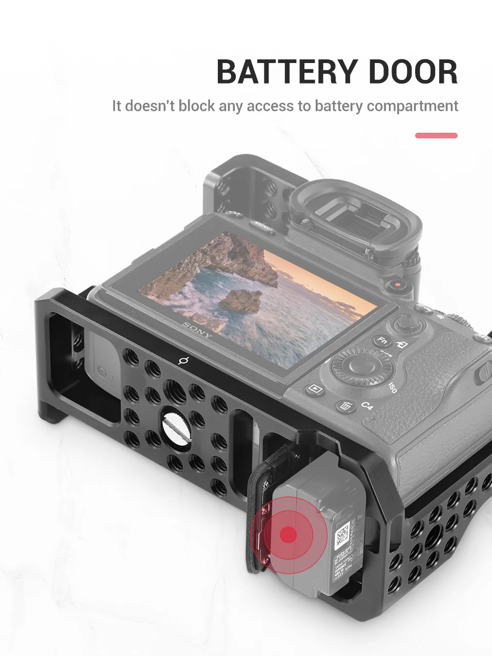 SmallRig a7r3 Камера реечная оснастка корзины для sony a7m3 для sony A7R III Камера/A7 III клетка Риг W/Топ Ручка Камера шаровой головкой 2103