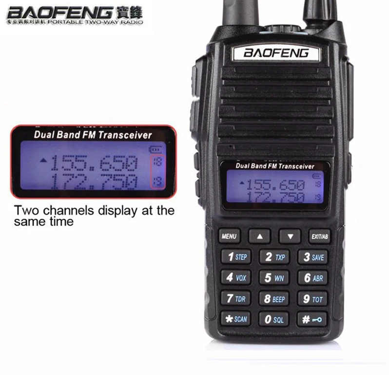 Портативная двухсторонняя радиостанция 10 км CB любительская для Vhf Uhf