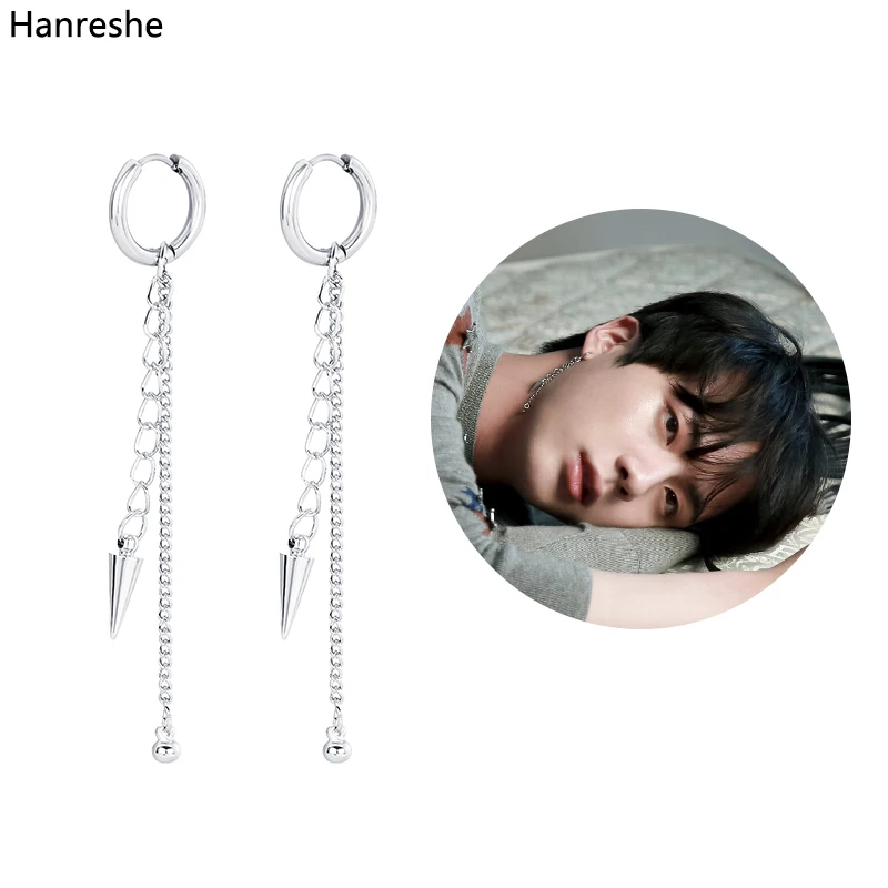 Bangtan Boys альбом JIMIN Wing корейские сережки-шпильки модные ювелирные аксессуары для мужчин и женская серьга