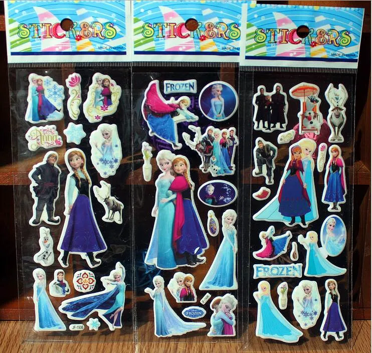 5 шт. Анна Прекрасной Бумаге 3D Наклейки для Дневник Записки Книга Декор Стены