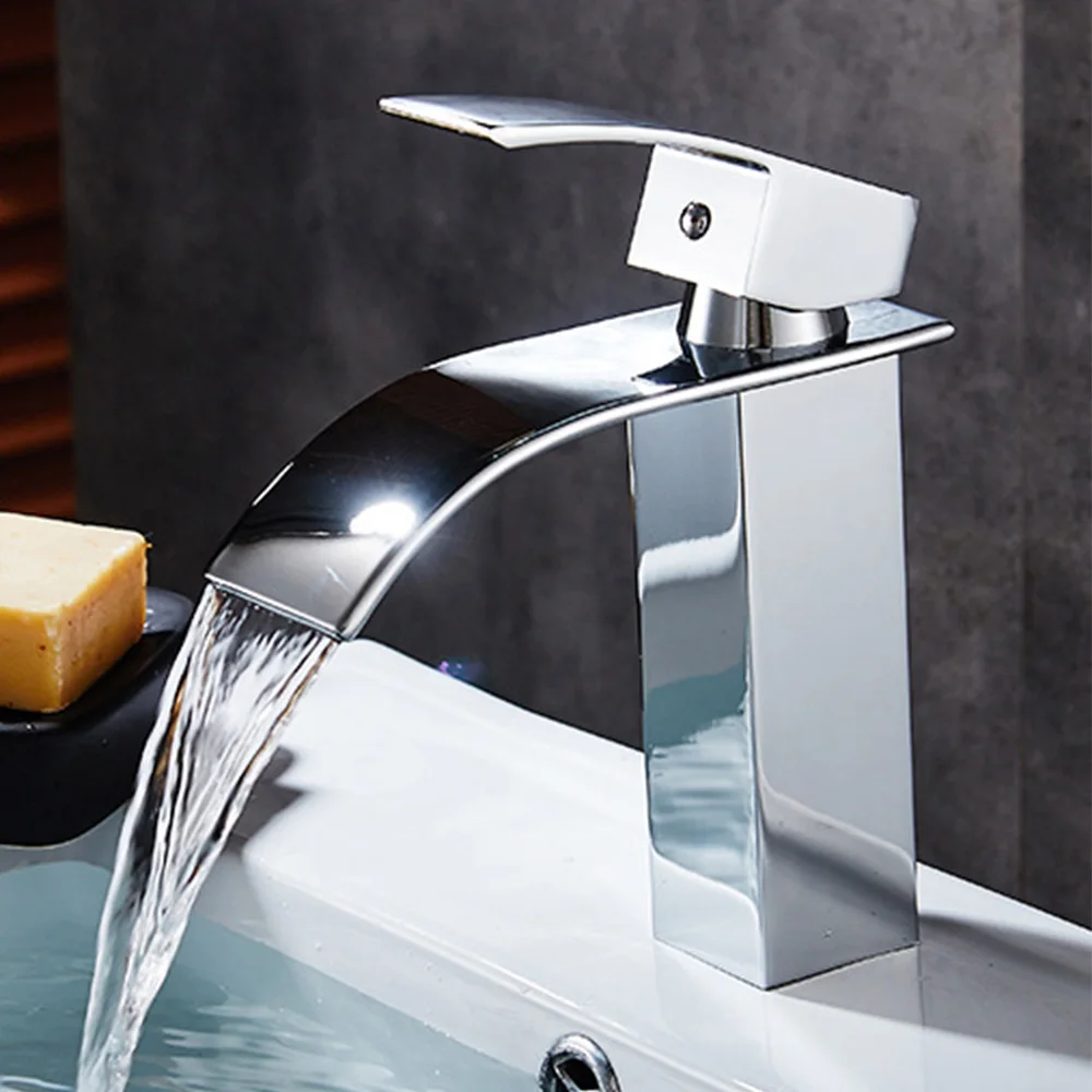 

Faucet Home Bathroom Copper Alloy Faucet Washbasin Hot and Cold Faucet Under Counter Basin Faucet