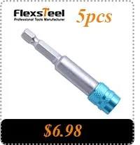 Flexsteel, 12 шт., S2, Набор отверток для безопасности, Набор бит, Электрическая отвертка, воздушные биты, набор инструментов с отверстием, 1/4 дюйма, шестигранный хвостовик, T5-T40