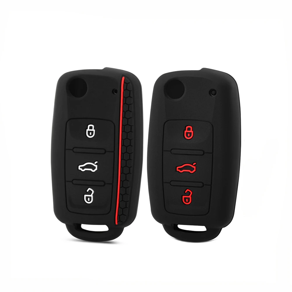 Защитный чехол для автомобильного ключа Volkswagen polo passat b5 golf 4 5 6 MK5 MK6 Eos Bora Beetle TSI