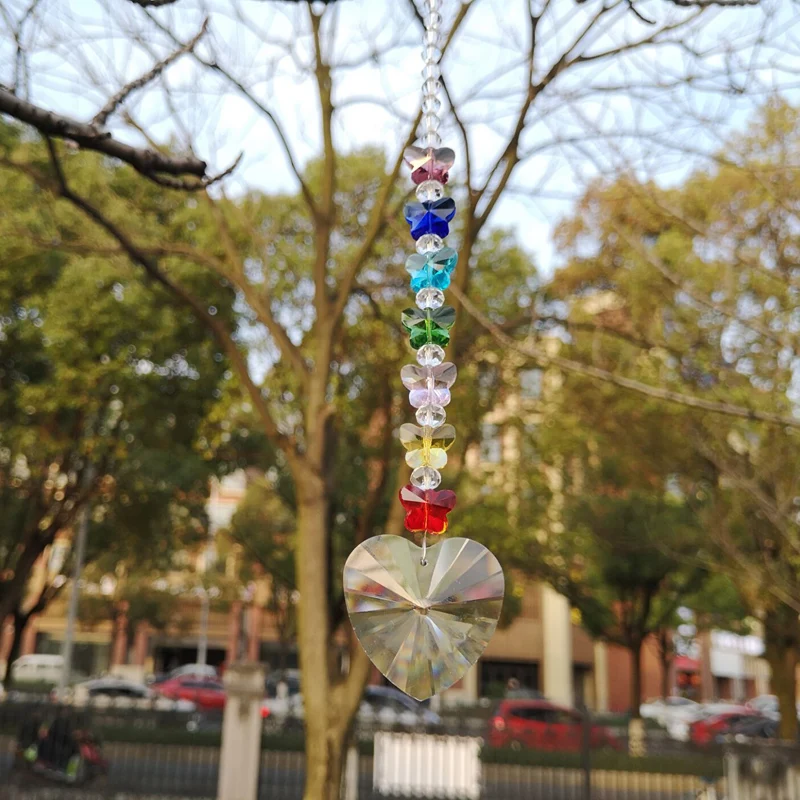 Хрустальная люстра в форме Ловца солнца 1 шт. подвеска призмы стиле фэн-шуй для