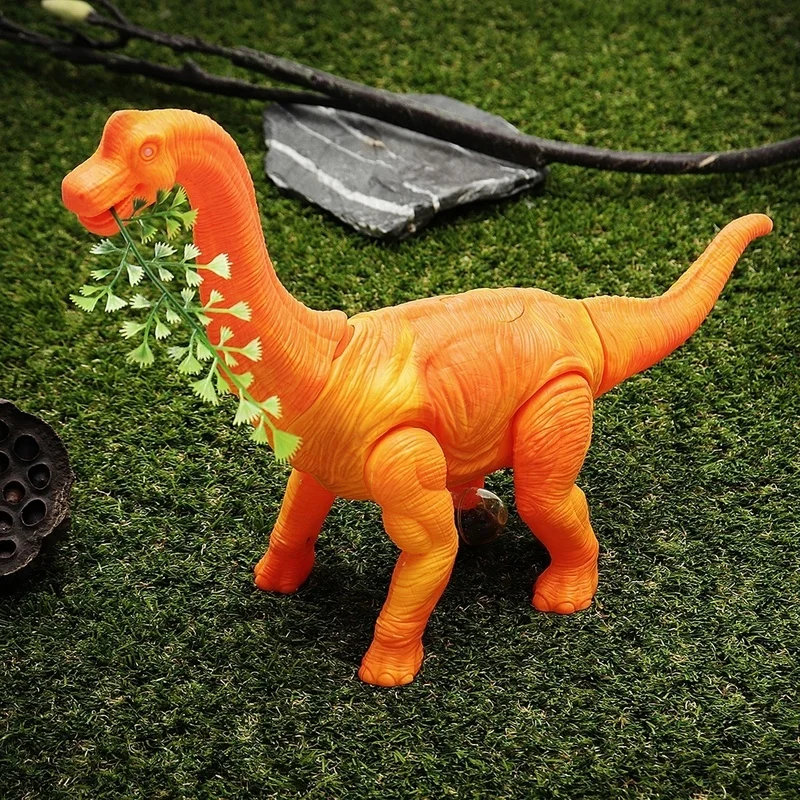 Электрическая ходьба лежа яйца со звуковыми животными Модель 3D проекция Brachiosaurus