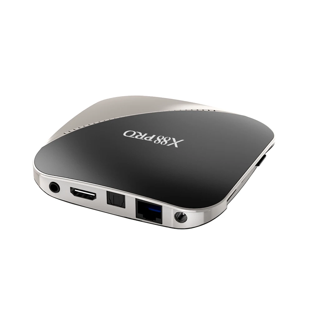 X88 pro Smart Android 9,0 ТВ коробка 4G 32G/64G с двумя камерами, процессор Rockchip RK3318 двухъядерный процессор Wi-Fi 4 K HD Декодер каналов кабельного телевидения USB 3,0 YouTube Гооге медиа проигрыватель