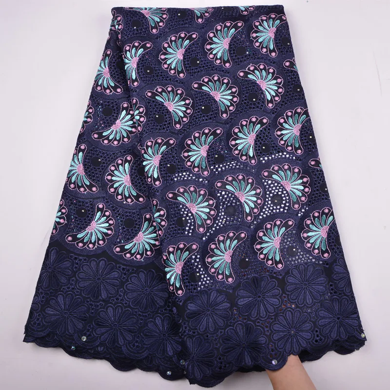 Африканская вуаль кружевная Ткань 5 ярдов высококачественное кружево