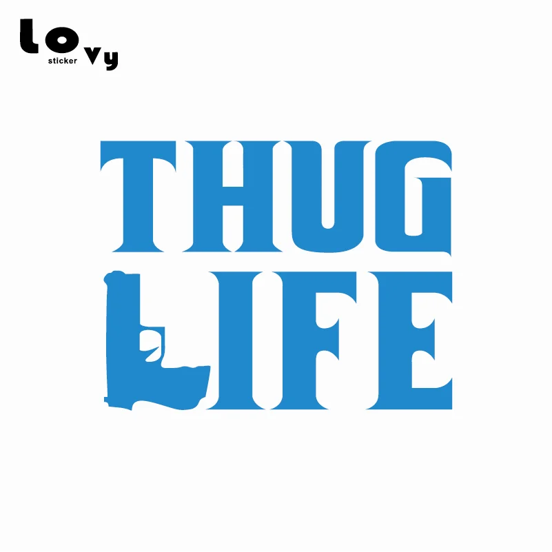 Виниловая Автомобильная наклейка Thug Life Tupac забавные наклейки для автомобилей