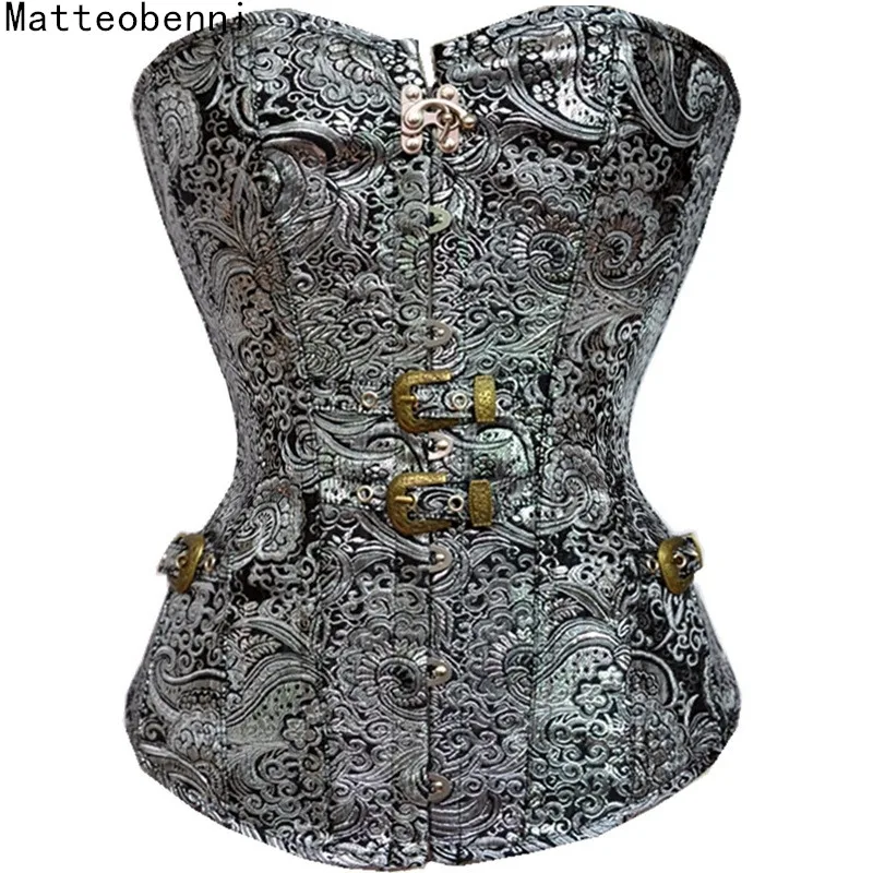 

Корсеты женские, со шнуровкой на спине, со стальными косточками, Бюстье корсет с чашками, размера плюс, готический дворец