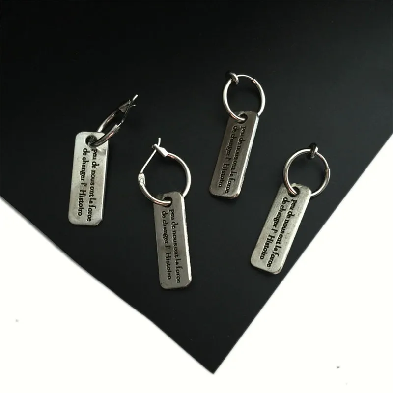 1 пара мужские серьги-клипсы без пирсинга из нержавеющей стали | Украшения и