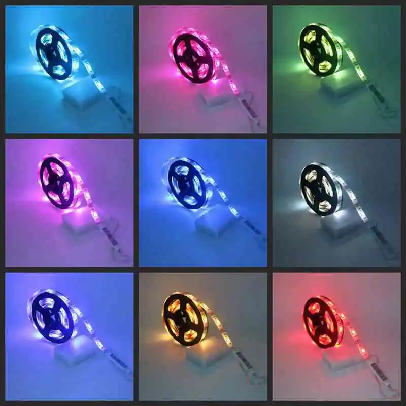 SZYOUMY водонепроницаемый RGB 50 см 15 светодиодов SMD5050 Гибкие огни 5 в питание от