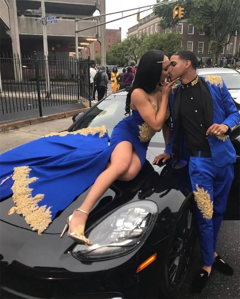 Женское длинное вечернее платье-русалка с высоким разрезом | Свадьбы и торжества