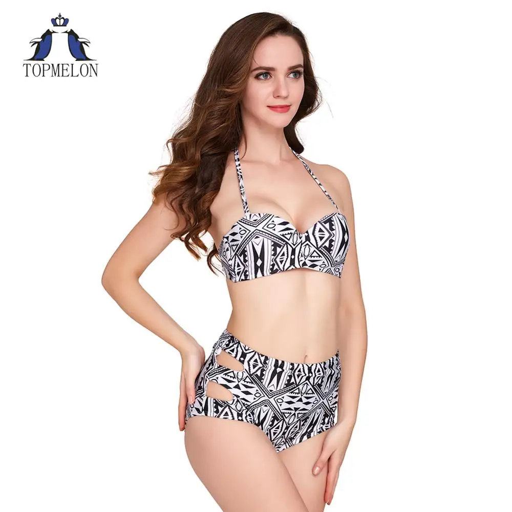 Купальный костюм с высокой талией купальный бикини купальная одежда 2019 для