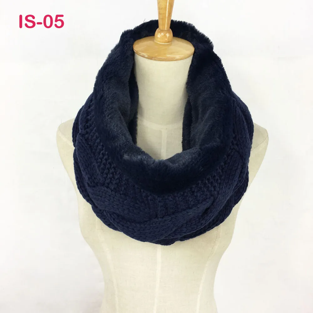 Gorgesonline роскошный дизайн 2017 зимний акриловый вязаный шарф бесконечность унисекс