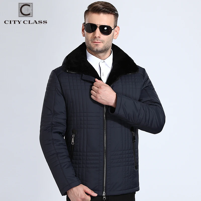 City Class топ стеганые короткие зимние мужские Куртки Пальто и пуховики мутон