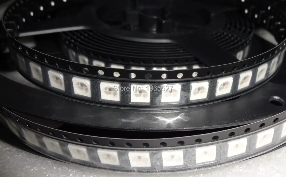 WS2811 WS2812B LED 5050 SMD RGB со встроенной микросхемой WS2811; 5 В, 0,3 Вт, 60 мА, 1000 Φ; SOP-4 новая версия, с только 4 контактами