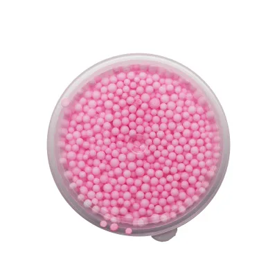 Pink Пушистые пенопластовые бусины дополнение для слизи амулеты красочные пенопластовые шарики DIY наполнитель для поставки слаймов мини мягкие Бусины Декор для слизи - Цвет: Pink
