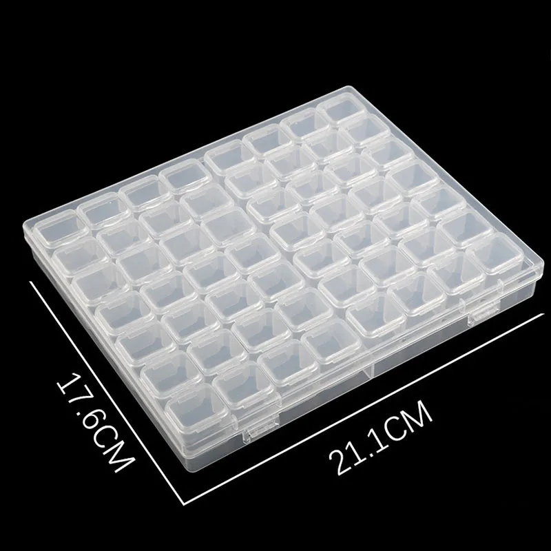 

56 Lattices Dismountable Diamond Embroidery Accessories Diamond Painting Boxes Cross Stitch Cases Storage Organizer Home Storage