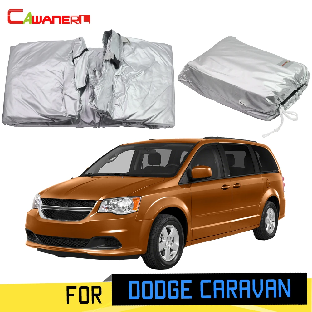 Автомобильный чехол Cawanerl для Dodge Caravan 1984-2019 защита от УФ-лучей солнца дождя снега