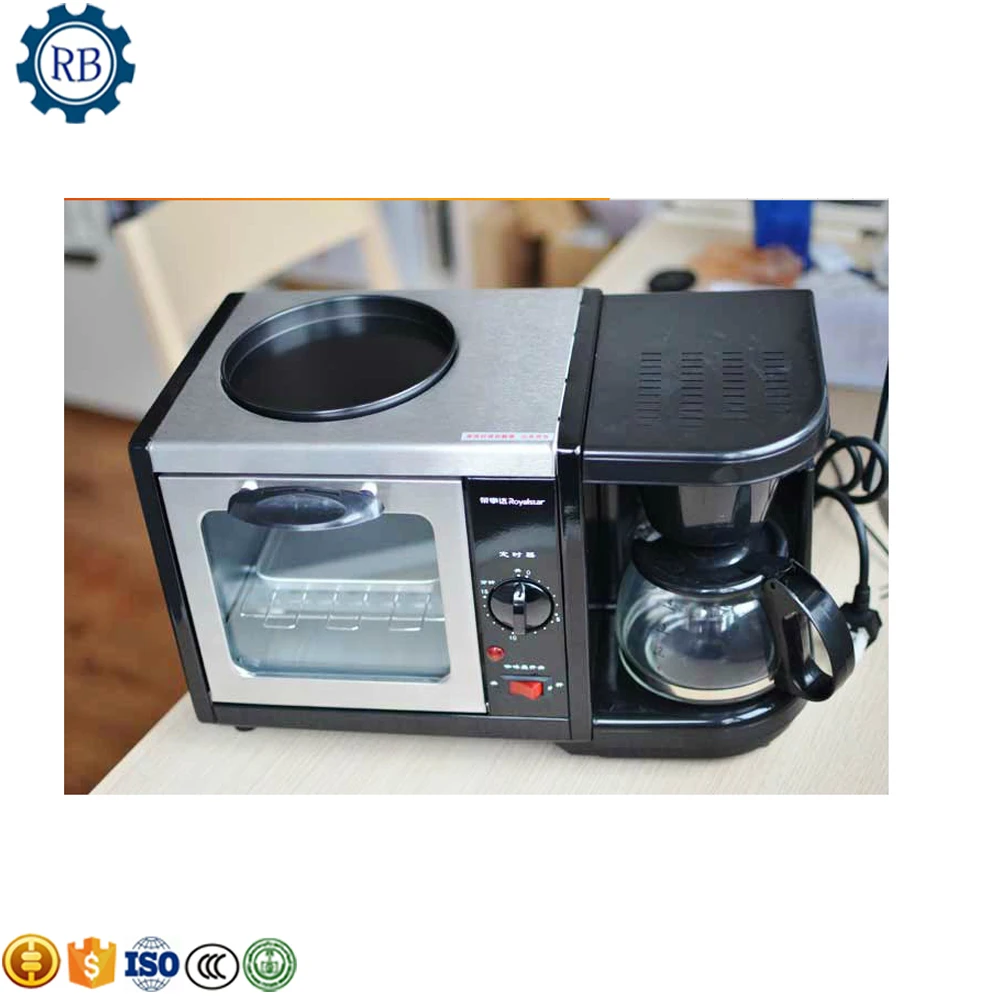 Multifuntion 3 in 1 Breakfast Maker Bread Toaster Meat Baking Grill/Fried Egg/ Coffee Roaster Electric Oven For Household | Бытовая