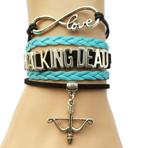 Прямая поставка браслет Бесконечность любовь Ходячие мертвецы крест лук и