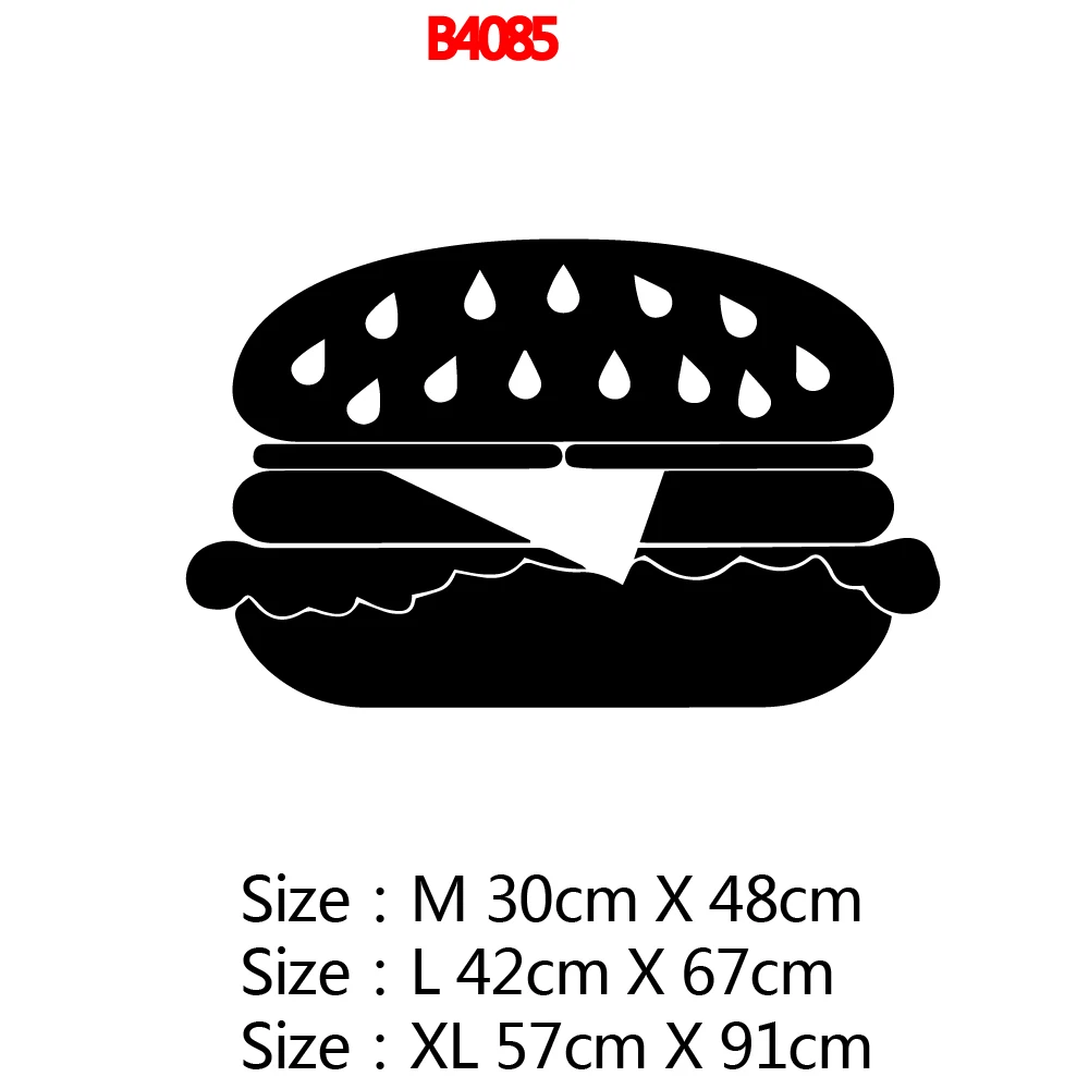 Creative hamburger Wall Art Decal Sticker Murals Removable Decoration Accessories | Дом и сад