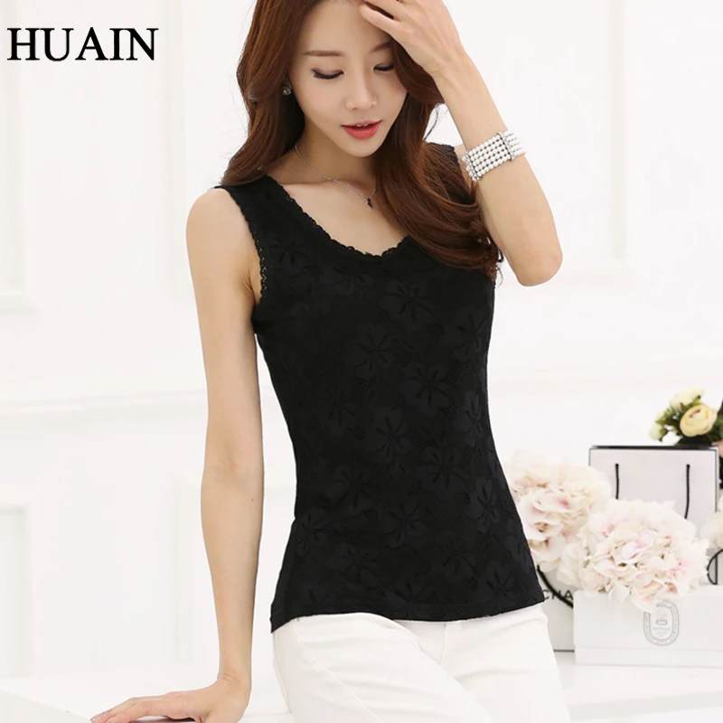 Майка женская кружевная без рукавов в Корейском стиле|top women sexy|camisole vestlace tank top |