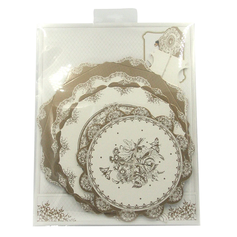 Золотистая Серебристая бумажная стойка для торта с цветами подставка чаепития