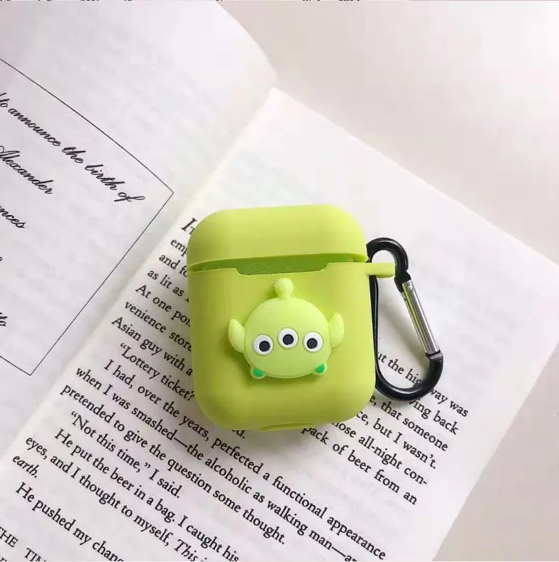 Мультяшный Bluetooth беспроводной чехол для наушников Apple Airpods 2 силиконовая зарядная коробка 300 шт./партия