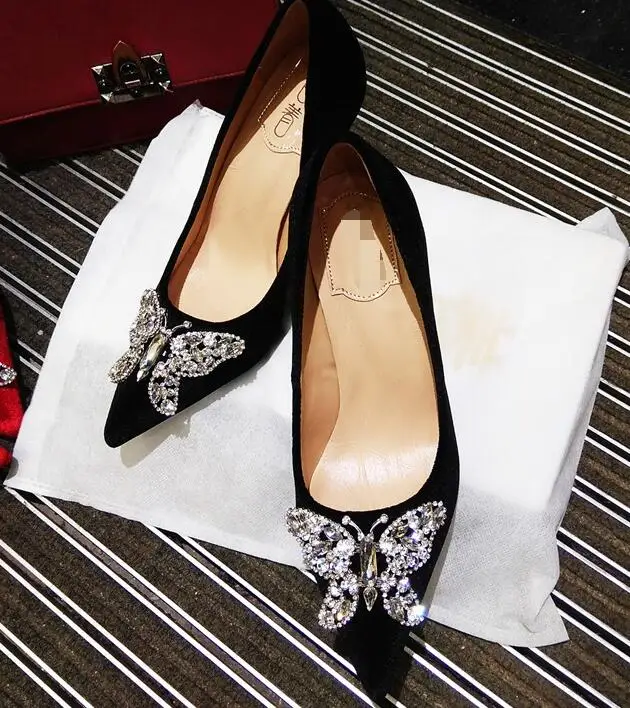 Женские туфли на высоком каблуке с кристаллами|Женские туфли| |