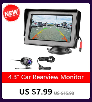JMCQ 4,3 дюймов 7 дюймов TFT lcd HD Автомобильный Монитор Универсальный водонепроницаемый 12 В 24 В резервная камера заднего вида Проводная камера парковочная система