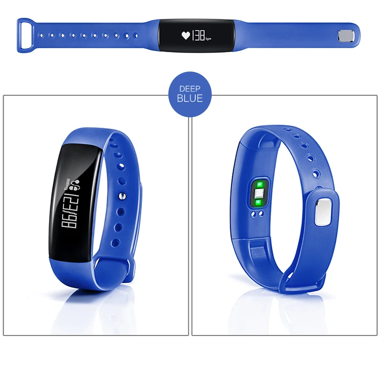 Smartch Smart Bracelet Real-time Heart Rate Blood Pressure Monitor Waterproof Touch Screen Watch Wristband for IOS/Android | Электроника