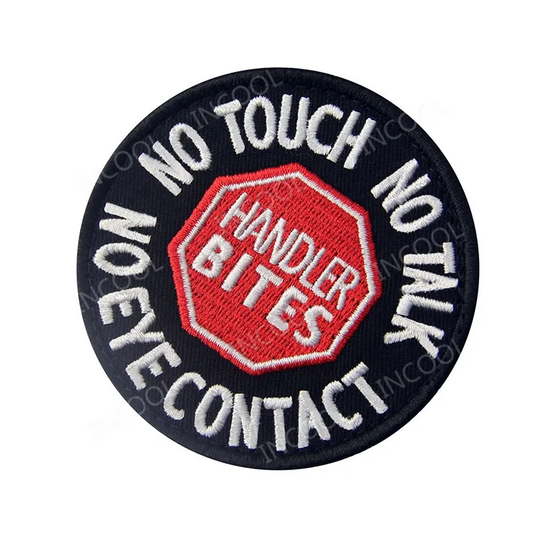 Нашивка С Вышивкой Service Dog No Touch Talk Eye Contact военные нашивки тактическая Вышитая