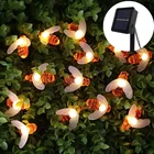 Гирлянсветильник светодиодная на солнечной батарее, 20 светодиодов, 30 светодиодов, 50 светодиодов